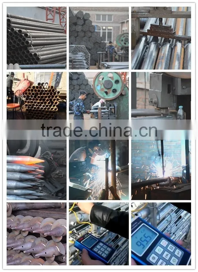76mm*1800mm Ground Screw hot galvanized on hot sale china supplier