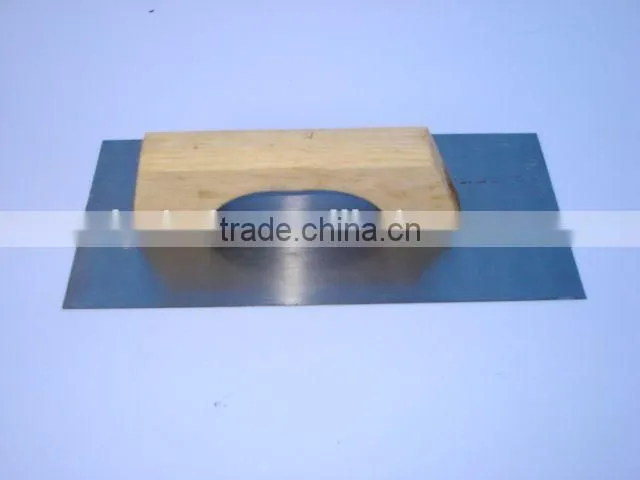 wooden handle plastering trowel with teeth factory