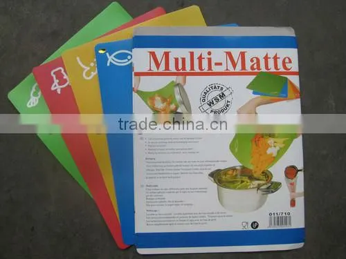 plastic chopping mat cutting board flexible folded