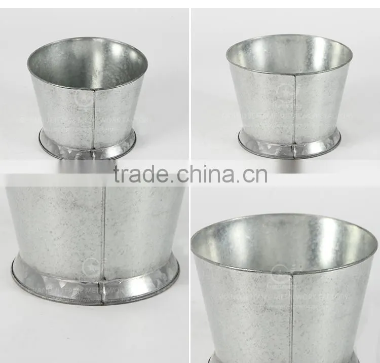 garden iron and zinc powder coated metal buckets for flowers metal bucket planters