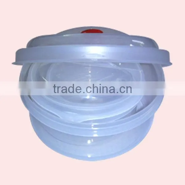 3Pcs Clear Plastic Crisper Air holes With Flip Lids