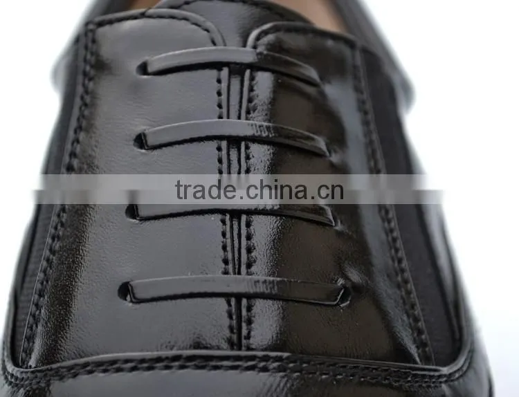 Made to order leather upper anti slip rubber sole officer men shoes