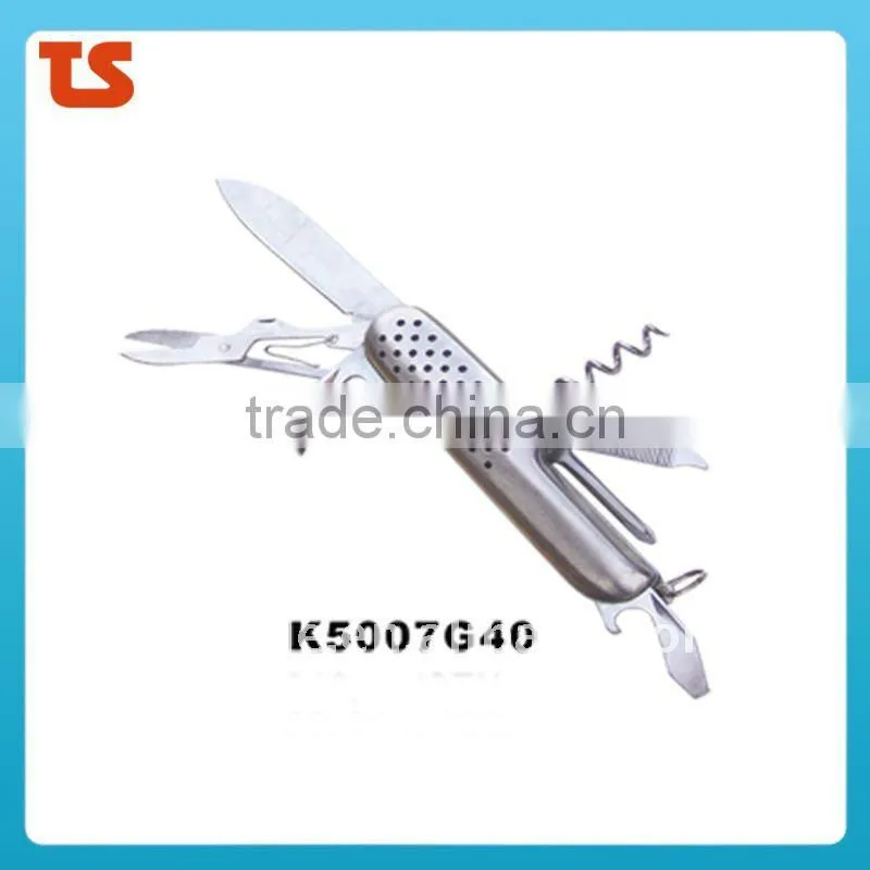 "STOCK"New design multi knife Novelty pocket knife multi function utility kinfe LED knife(K5007SG3