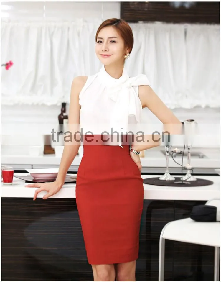 Factory price spring summer high waist one-step Package buttocks ladies working skirt