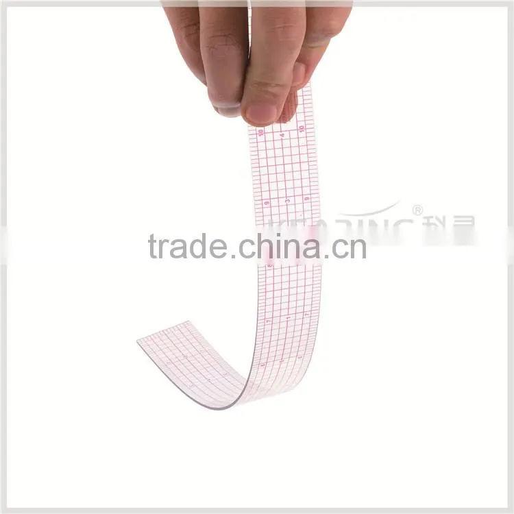 Good sell fashion design Straight plastic 1"*12" Fashion design Ruler in sanwich line#B-60