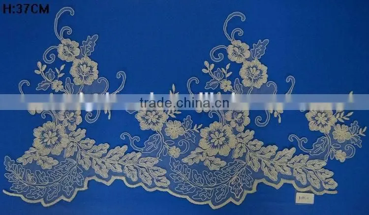 Bridal handmade collar bead dress trimwith wholesale price