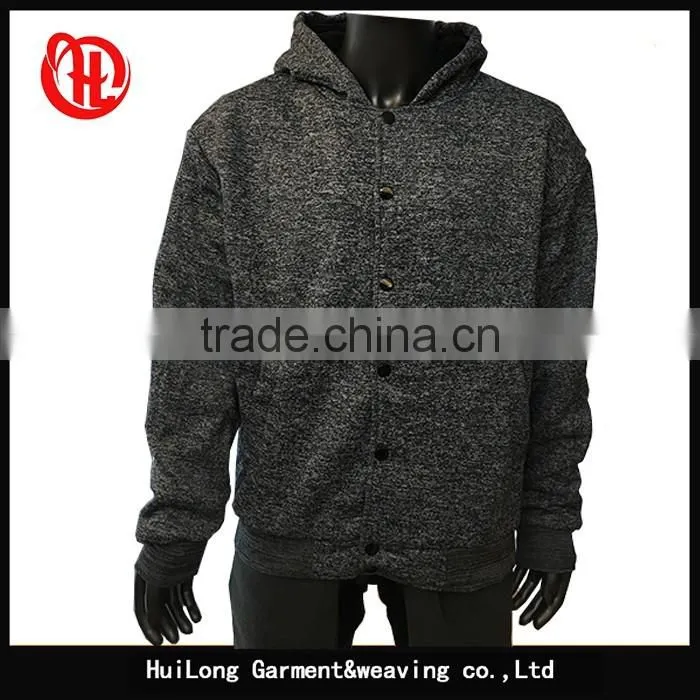 100% polyester Wholesale Custom Design Thick sherpa Lined Fleece Hoodie For men