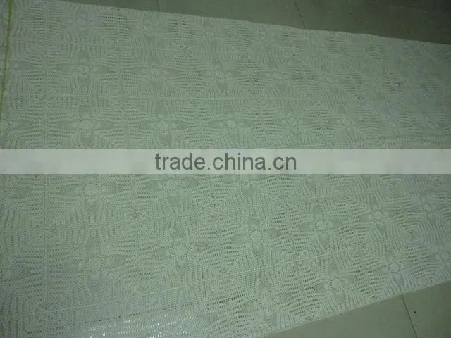white crochet lace fabric for designing clothing