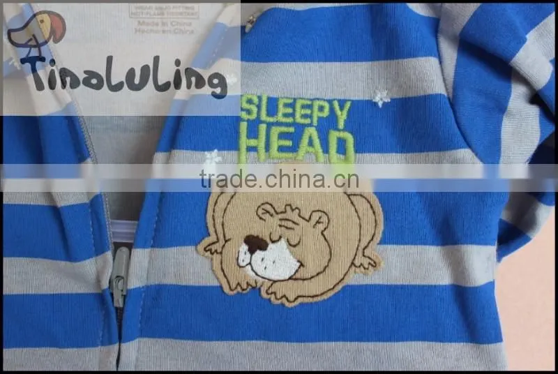 Wholesale new Unisex 100% cotton baby footed pajamas one piece pajamas