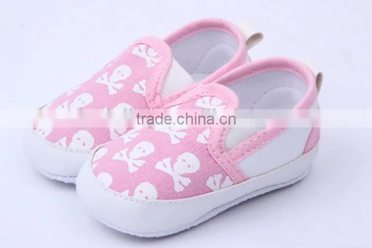 boys and girls blue skull cotton baby canvas shoes Halloween days shoes
