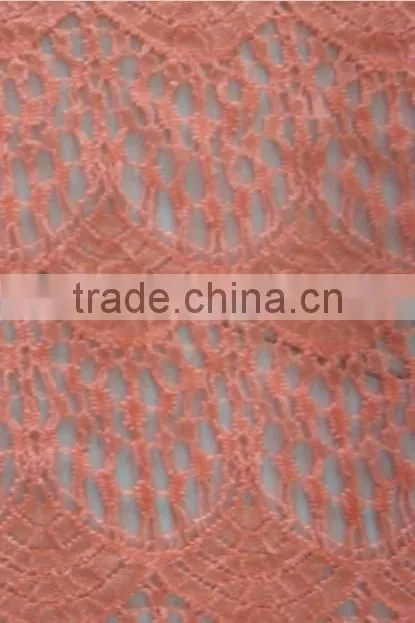 R&H Best Quality heavy african lace fabric elastic tulle fabric 100% Cotton nigeria cord lace