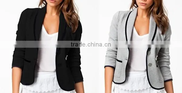 2016 new arrival fashion women top slim latest design small elegant blazer fashion blazer causal suit