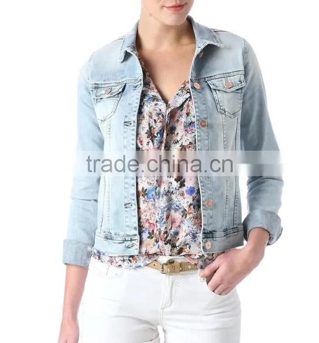 women's custom jacket, 2014 newest style denim jackets