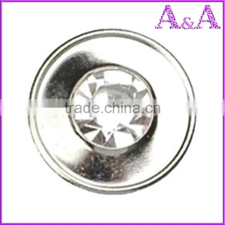 decorative new fashion metal jeans button with stone