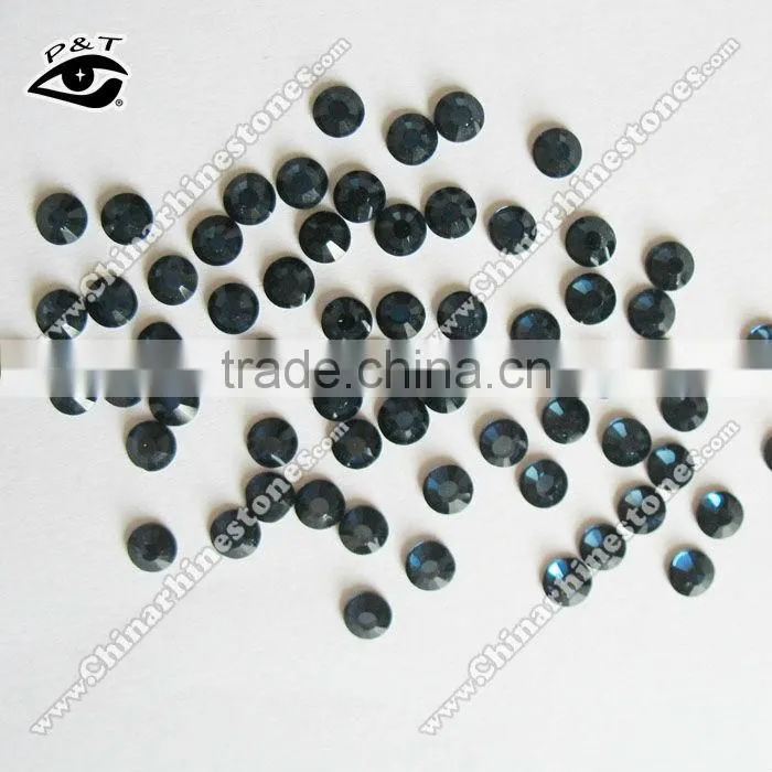 DMC crystal non hotfix flat back rhinestone ss16 montana blue for shoes