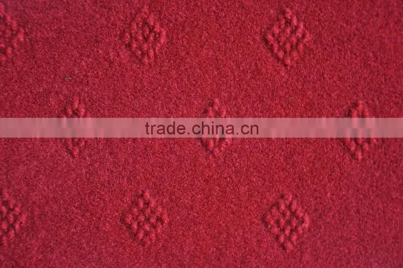 nonwoven polyester single Velour Jacquard carpet