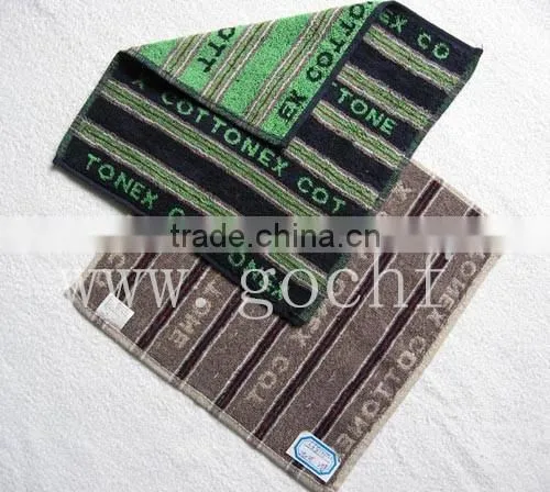 Yarn dyed jacquard facecloth 100% cotton face flannel