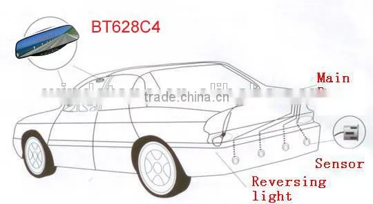 Car Bluetooth Handsfree Rearview Mirror Auto Parts Kit