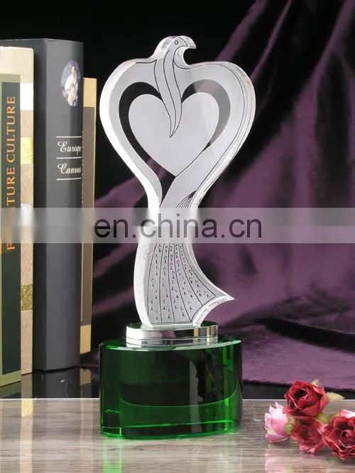 dancing crystal trophy award souvenir