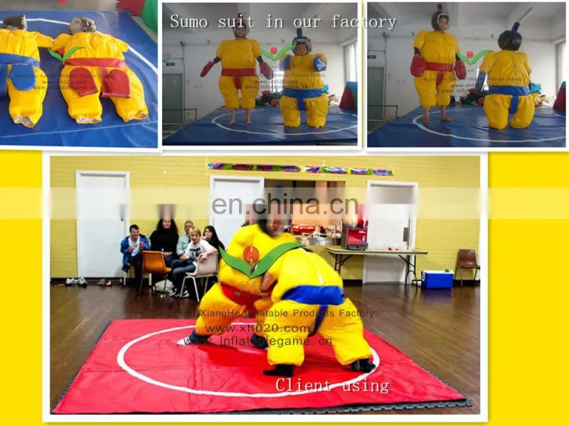New arrived Clown figure PVC Tarpaulin not inflatable family Sumo suit