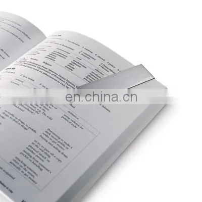 flexible silver custom size magnetic bookmarks for books