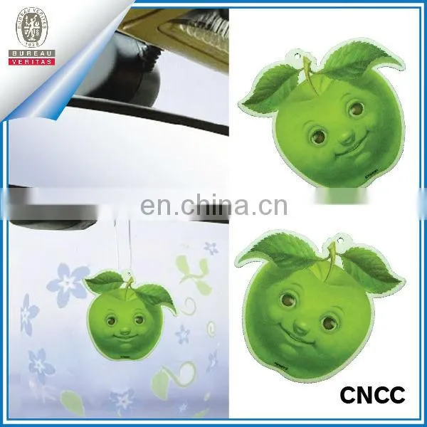 Novelty apple design paper car air freshener (ZY20-5467)