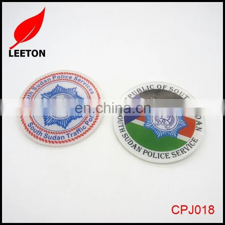 Factory supply Custom round plastic name badge