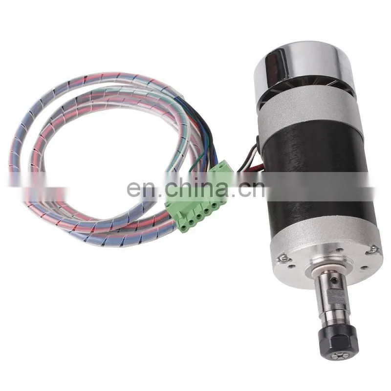HONGJUN 300W Air Cooled Spindle Motor Spindle Speed Power Converter & 52mm Clamp 13pcs ER11 Collet For Engraving.