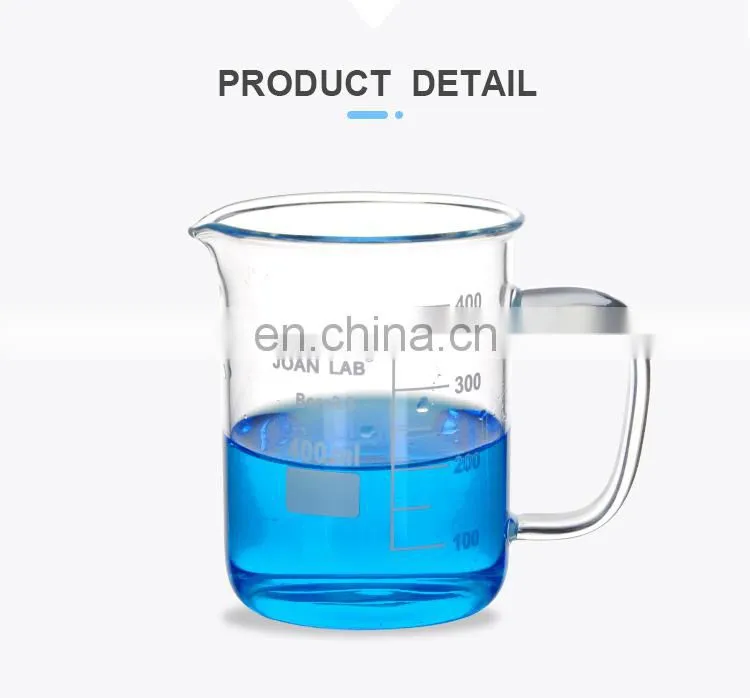 JOAN Laboratory Glass Beaker With Handle Glassware Chemistry Beaker