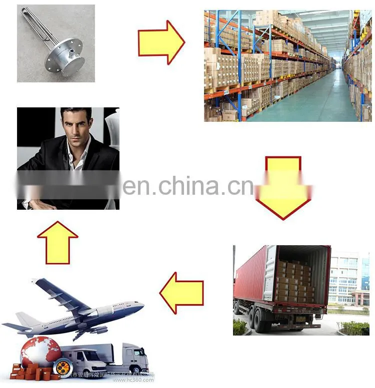 Water tank stainless steel electric heating tube 220V heat protection tube
