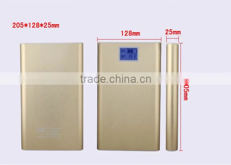 2016 new 50000Mha powerful aluminium alloy plate portable multifunctional for camera Ipad car laptop mobile power bank