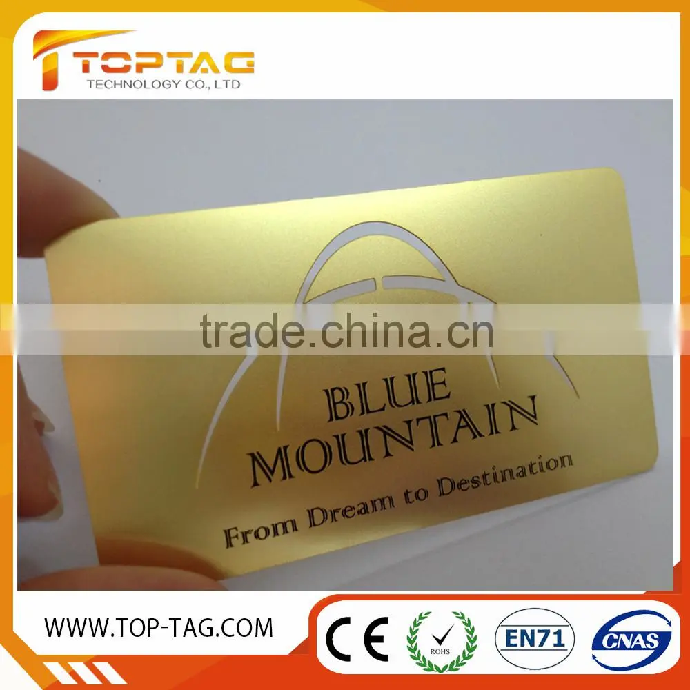 QR code stainless steel business cards/Metal cards (China Manufacturer)