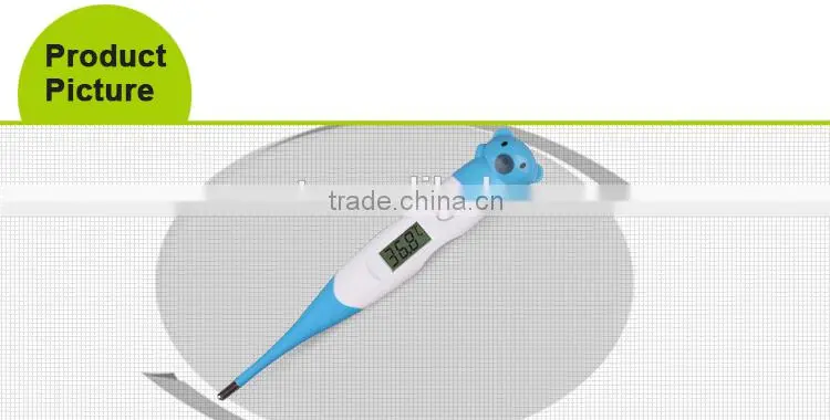 China hot sell Flexible animal cartoon baby kids digital thermometer with CE ROHS ISO EMC