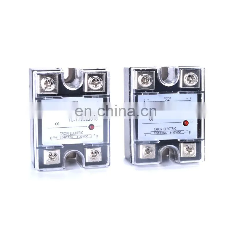 DC-DC Single Phase Solid State Relay DD Output 5-220VDC Input 5-32VDC SSR Relay Industrial Solid State Relay Module