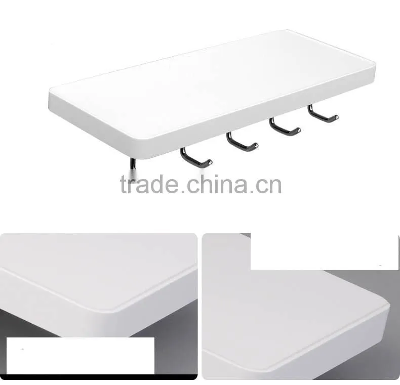 stainless steel bathroom shelf with toilet paper holder / wall mounted bathroom shelf / bathroom accessory
