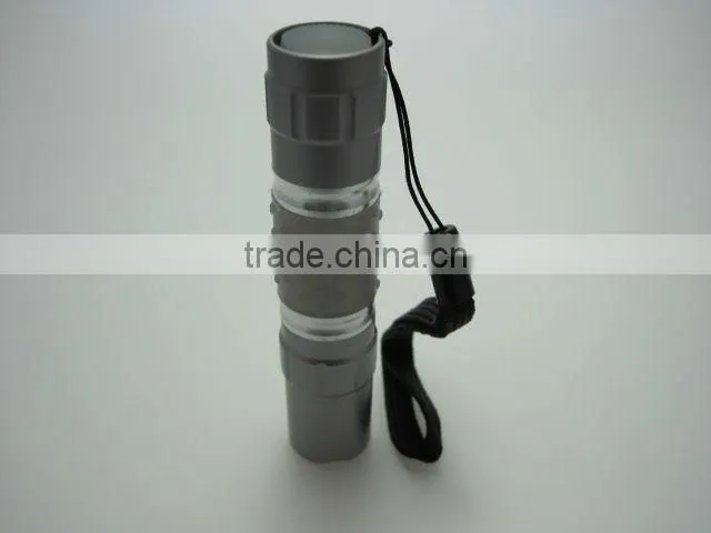 High power pocket straw hat aluminum mini LED flashlight