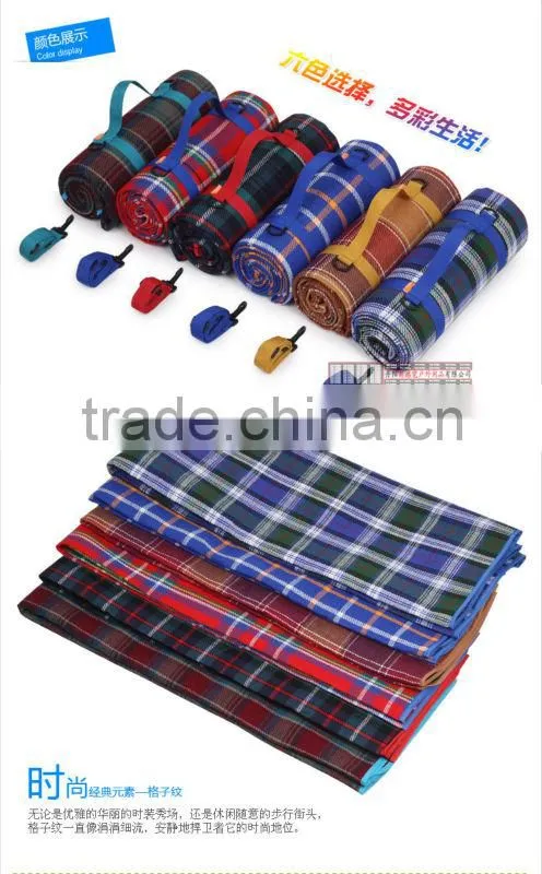Cheap Outdoor Waterproof 100% Polyester Printed Picnic Blanket