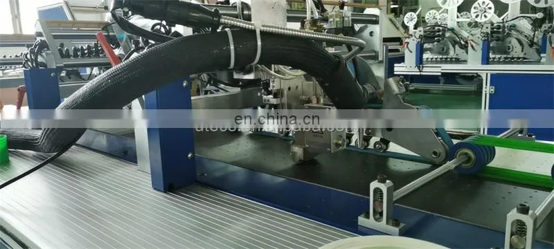UST400-2A Double Side Adhesive Tape Applying machine, self-adhesive tape gluing equipment for carton box