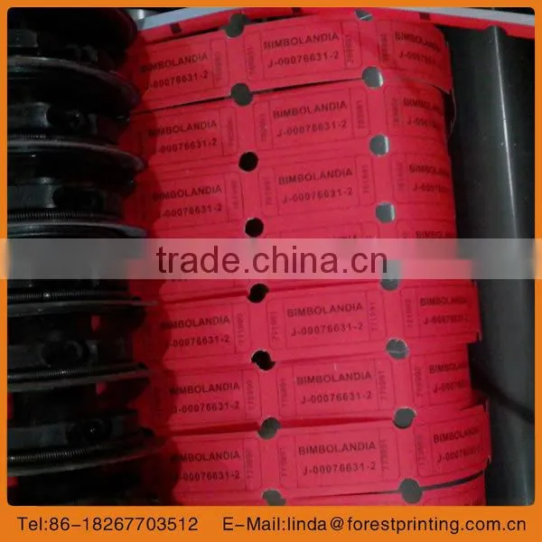 2014 hot sale restaurant series admisson ticket raffle ticket official sale ticket rolls meeting ticket