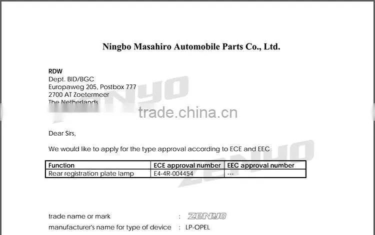 New Lowest factory price 2835SMD 3leds SALOON Led License Plate