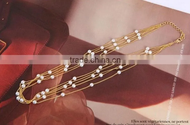 Fashion Pearl Chain Jewelry Necklace
