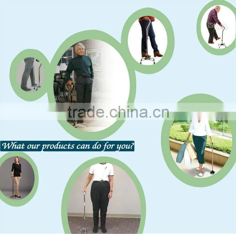 Aluminum Telescopic Walking Stick/Cane With ice Tip