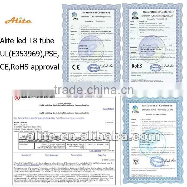 DLC UL Either wiring 4000K frosted 1800lm t8 16w led tube