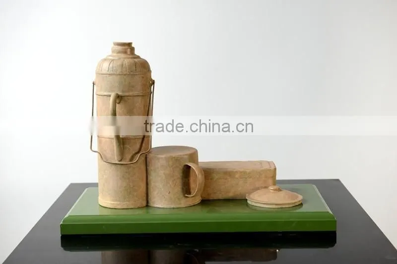 Home Decoration Bronze Live Statue Lunch box Sculpture Patented