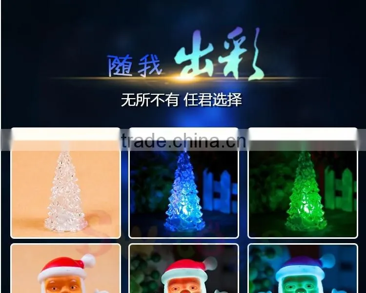 Led Light Up Toys,Hot Soft PVC Battery Powered Led Color Changing Christmas Tree Night Light Toys
