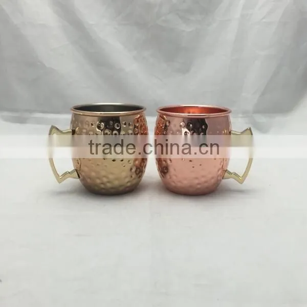 Moscow Mule Mug Set of 4 Copper Cups Hammered 16 Ounce Design Keeps Drinks Refreshingly Cold - Best Quality for Cocktail Bar