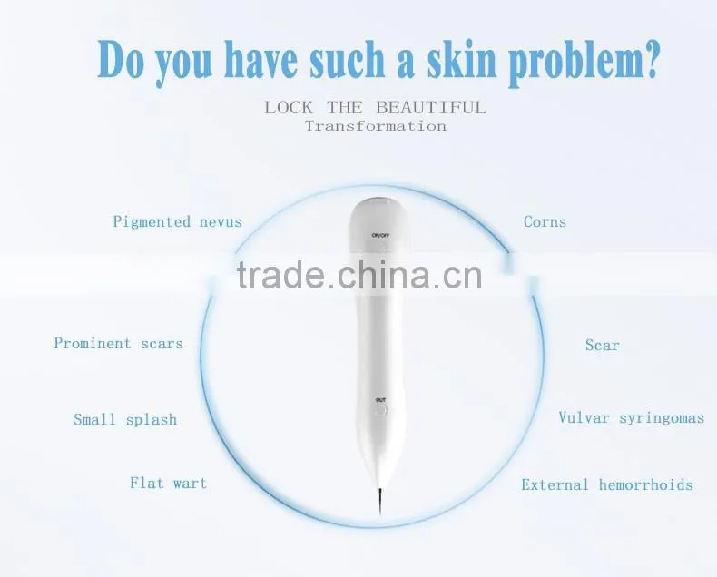 2016 Latest High-tech skin tag wart spot removal beauty pen for skin care with CE cetificate