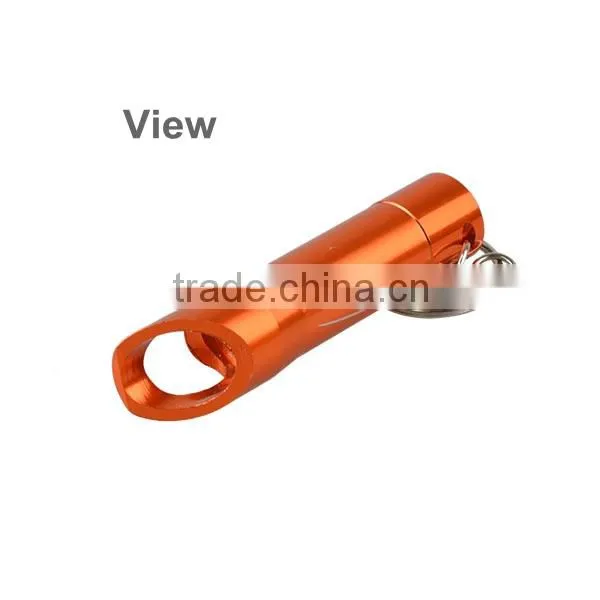 High Quality Orange 3 LED keychain Bottle Opener Torch