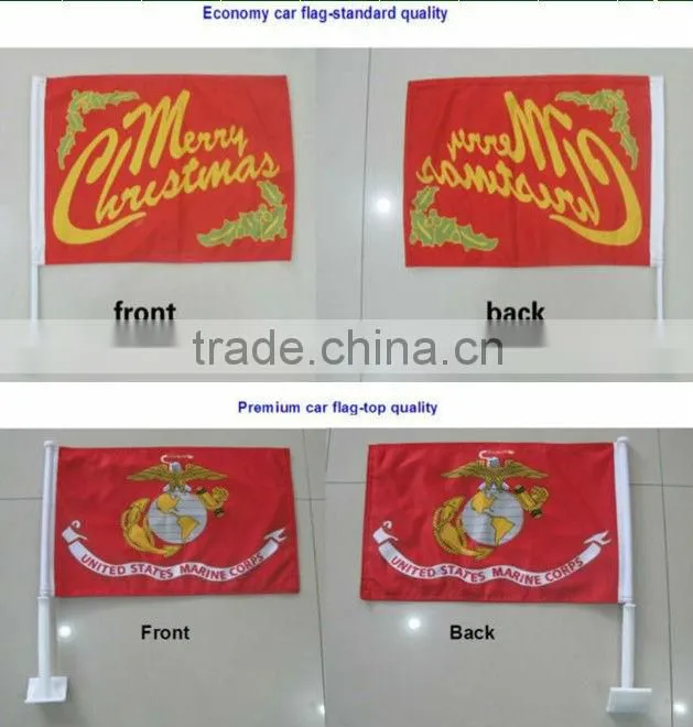 Custom Logo Design Sublimation Car Flags For Car Used
