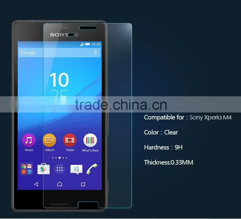 Free sample for Sony Xperia M4 tempered glass screen protector